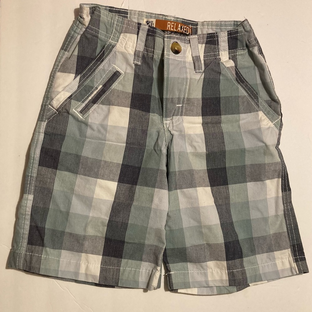 Lee Dungarees Relaxed Fit Plaid Shorts – Boys Size 8 Regular
